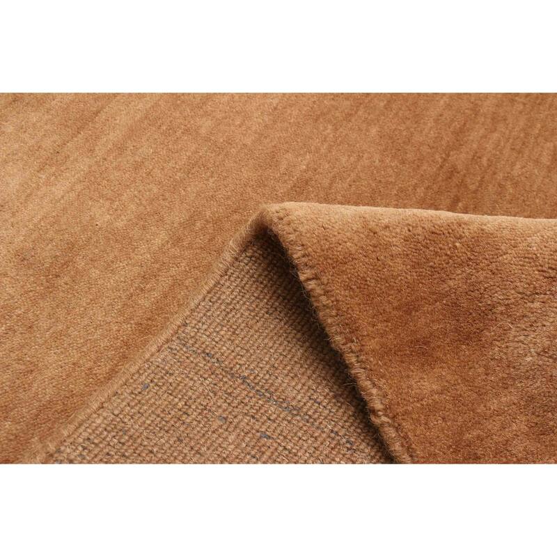 ECARPETGALLERY Hand Loomed Kashkuli Gabbeh Brown Wool Rug - 4'11 x 6'9