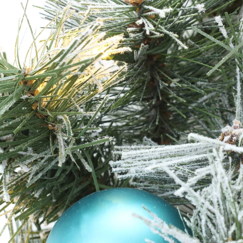 National Tree Company 2 ft. Tinkham Pine Wreath with LED Lights - 2 ft