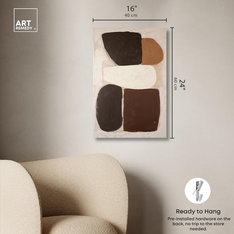 Asymmetrical Balance I Canvas by Art Remedy, Gallery Wrapped