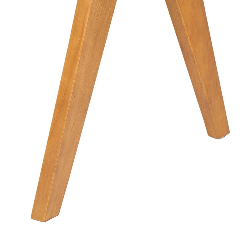 Farmhouse Rattan Dining Chairs Set of 2, Upholstered Armchairs with Backrest, Kitchen Side Chairs with Solid Wood Frame