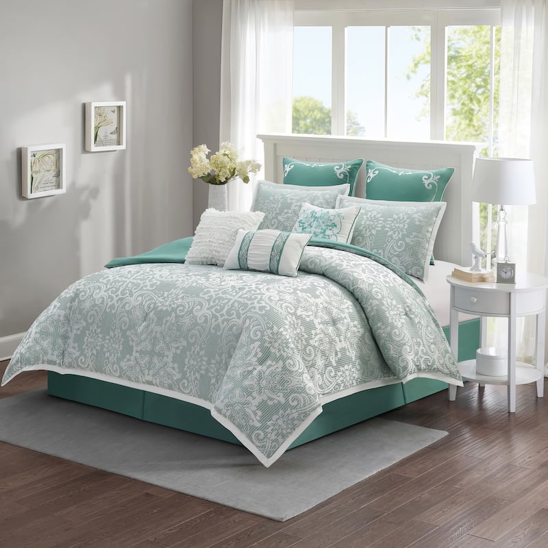 Nanshing Serena 9 Piece Transitional Medallion Comforter Set