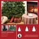 preview thumbnail 11 of 16, 5/ 6/ 7-foot PVC Artificial Holiday Christmas Tree with LED Lights for Home, Office,Party Decoration