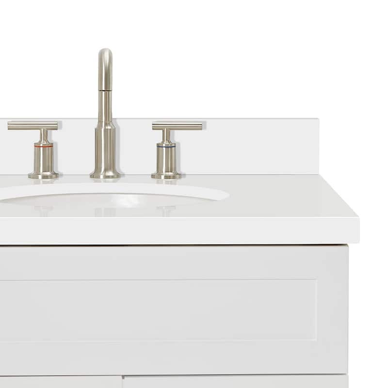 Ariel F043SRWQOVO Hamlet 42" Free Standing Single Basin Vanity Set