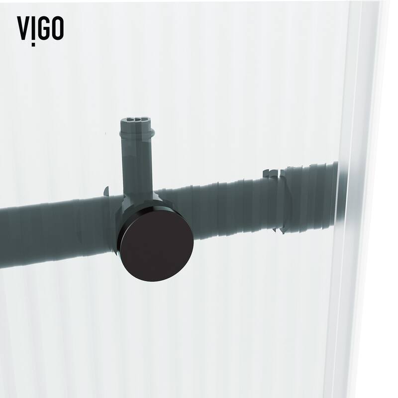 Vigo VG6021FL6066R Elan E-Class 66" High x 60" Wide Sliding Frameless