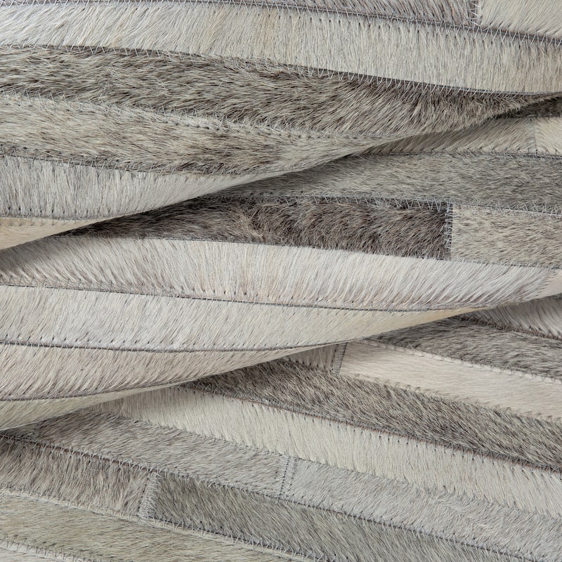 Ben Soleimani South American Cowhide Stripe Hand Woven Rug