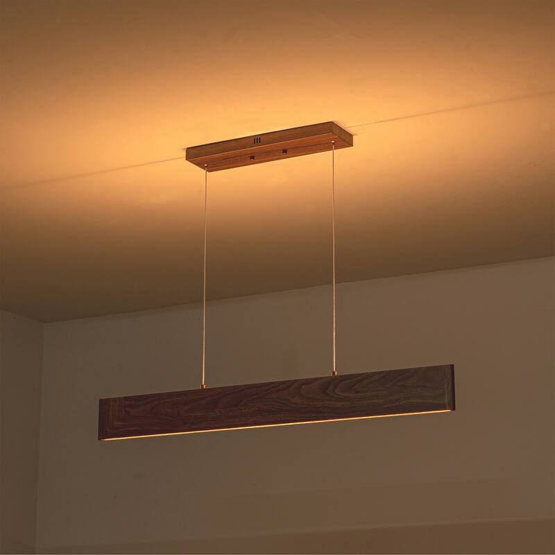 C Cattleya Integrated LED Up and Down Lighting Linear Kitchen Island Chandelier