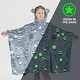 preview thumbnail 31 of 33, Marina Decoration Glow in the Dark Blanket Wearable Hoodie for Kids Girls Boys Soft Warm Flannel Fleece Hooded Sweatshirt Grey, White