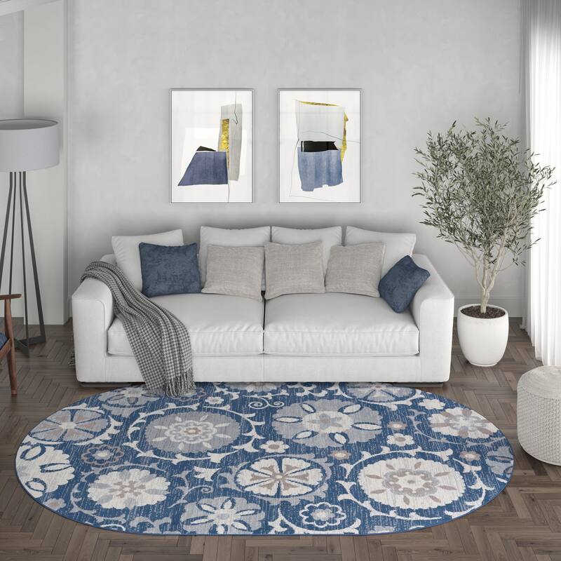Carrington Transitional Floral & Botanical Indoor Area Rug