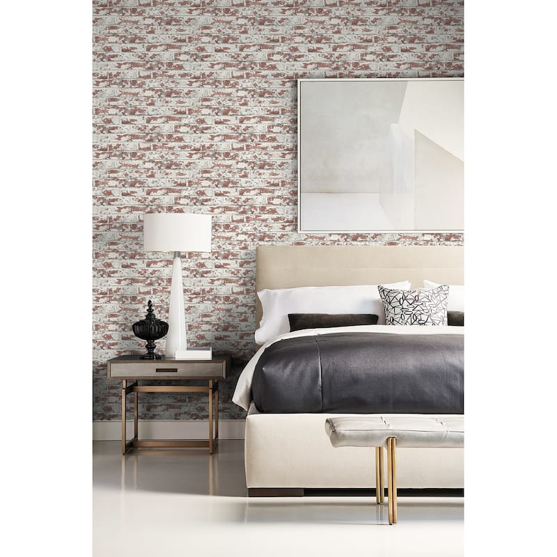 Luxe Haven Soho Brick Peel and Stick Wallpaper