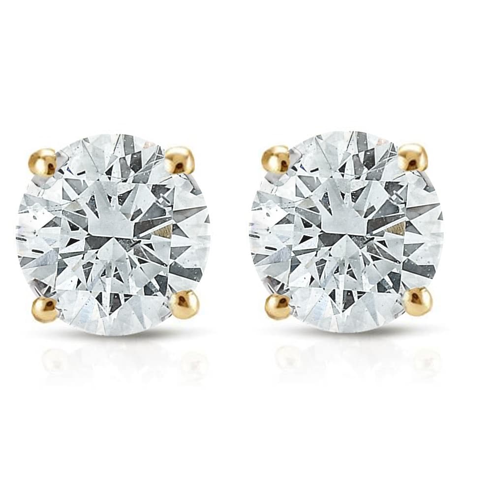 Bliss Diamond 1/2ct Diamond Studs Yellow Gold