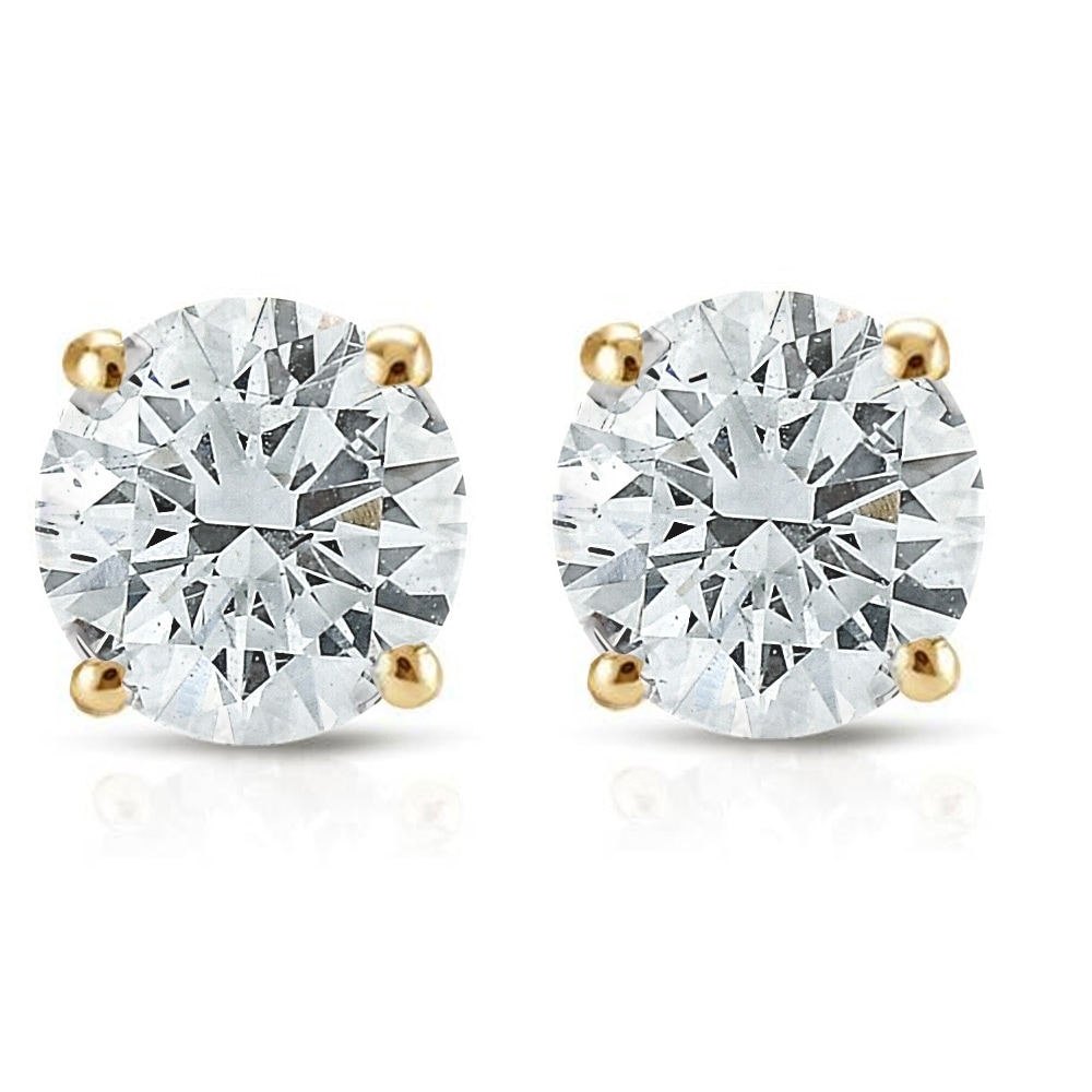 Bliss Diamond 1/2ct Diamond Studs Yellow Gold