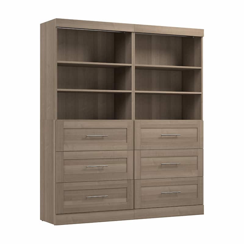 Pur 72W Closet Organizer with Drawers by Bestar