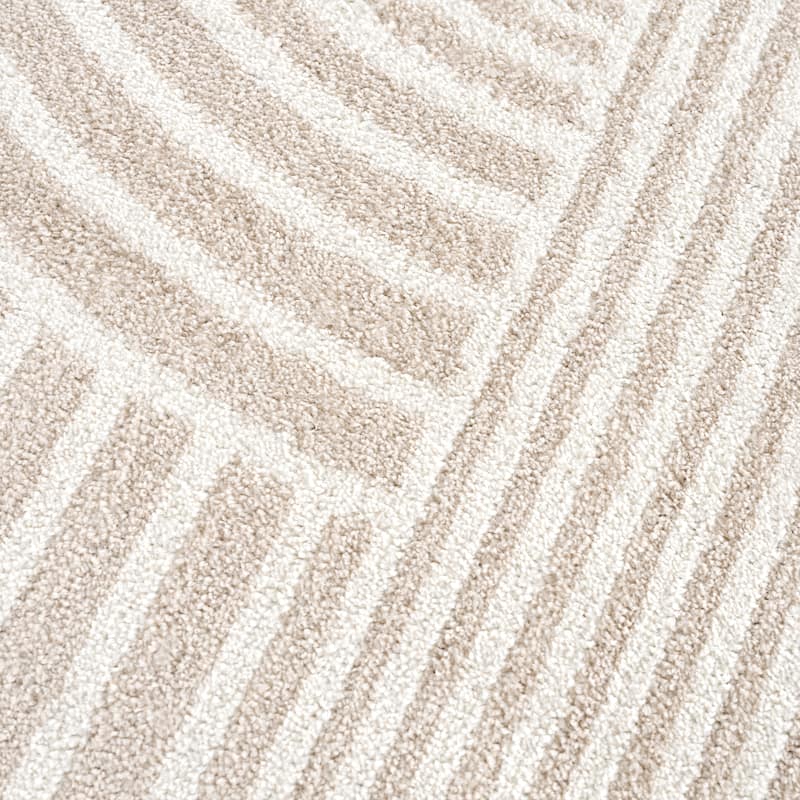 Abani Rugs Nuevo Beige Arch Pattern Knot Area Rug