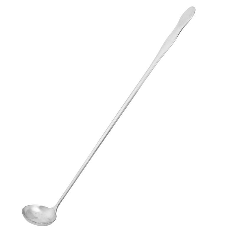 30cm 12inch Long Stainless Steel Lab Sampling Reagent Spoon Scoop - Silver Tone