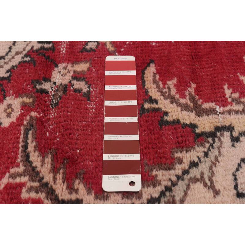 ECARPETGALLERY Hand-knotted Melis Vintage Red Wool Rug - 5'4 x 8'9
