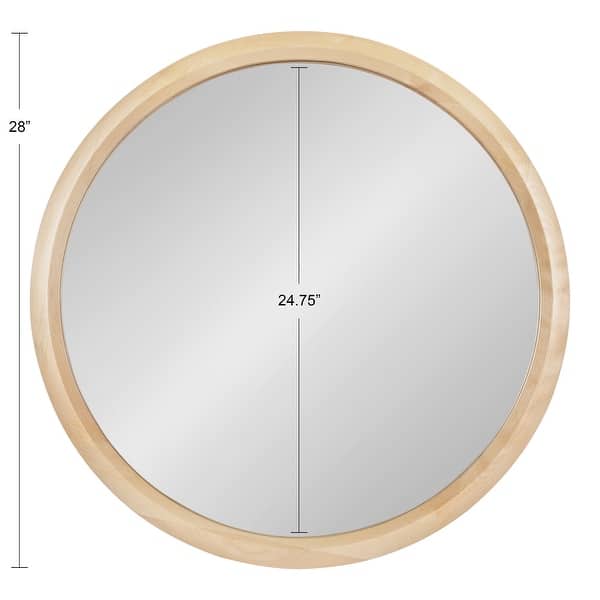 dimension image slide 1 of 3, Kate and Laurel Pao Round Framed Wall Mirror