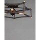 preview thumbnail 3 of 2, Wellington 19.75" Wide Steel Flush Mount Ceiling Light - oil rubbed bronze / antique brass