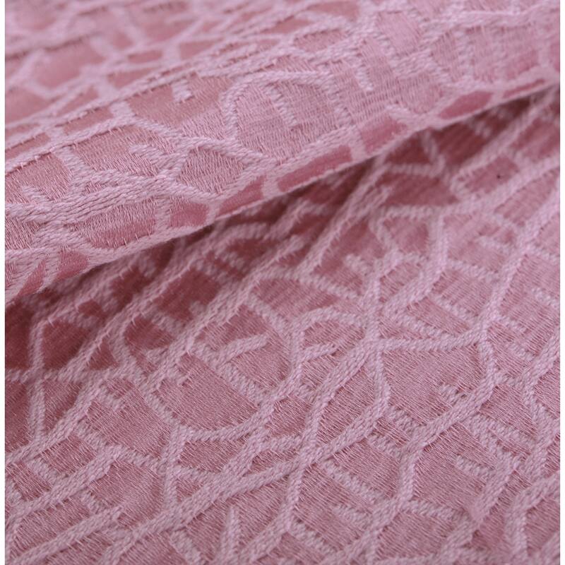 Peralta Jacquard Chenille Window Valance and Pillow Shell Set