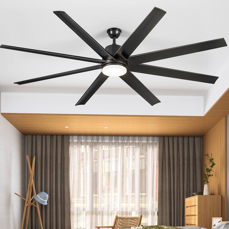 Moasis 72 Inch Ceiling Fan 8 Blade Modern Ceiling Fan - 72"