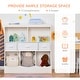 preview thumbnail 10 of 8, HOMCOM Kids Bookcase, Toy Storage Organizer Cabinet, Children Display Bookshelf with Drawers for Toys, Clothes, Books, White