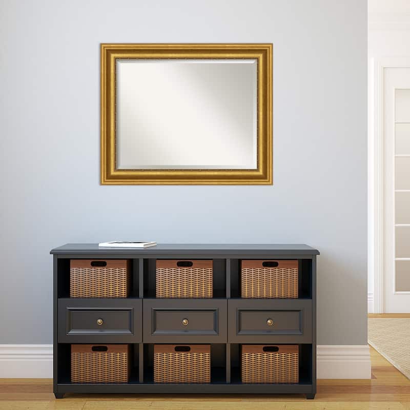 Beveled Wall Mirror - Parlor Gold Frame - Parlor Gold