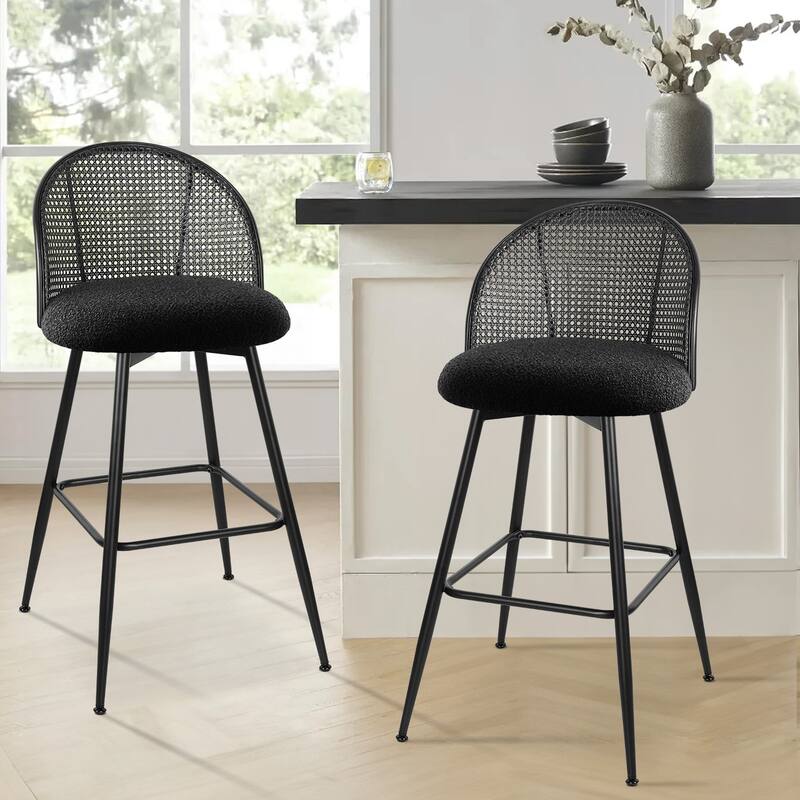 26"/29" Swivel Barstools Counter Height Bar Stool w/ Metal Legs