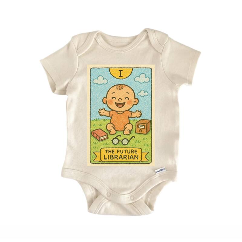 Future Librarian Tarot - Baby Bodysuit - Blue - 0-3M