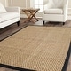 preview thumbnail 31 of 158, SAFAVIEH Natural Fiber Marina Basketweave Seagrass Rug 10' x 14' - Natural/Black