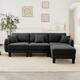 Option Dark Grey- 3-Seater-1 Ottoman