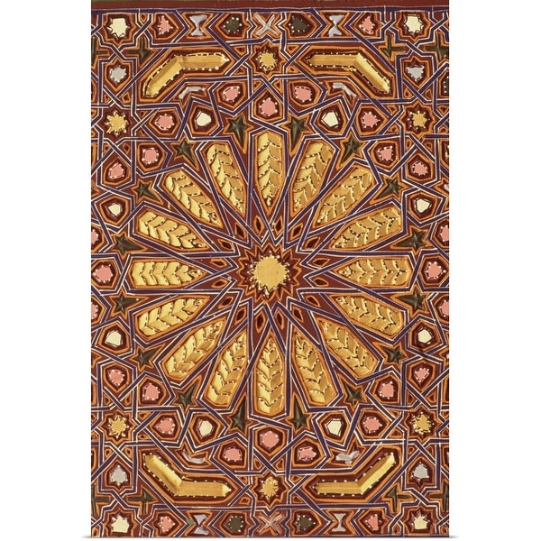 "Traditional Moroccan wood carving" Poster Print