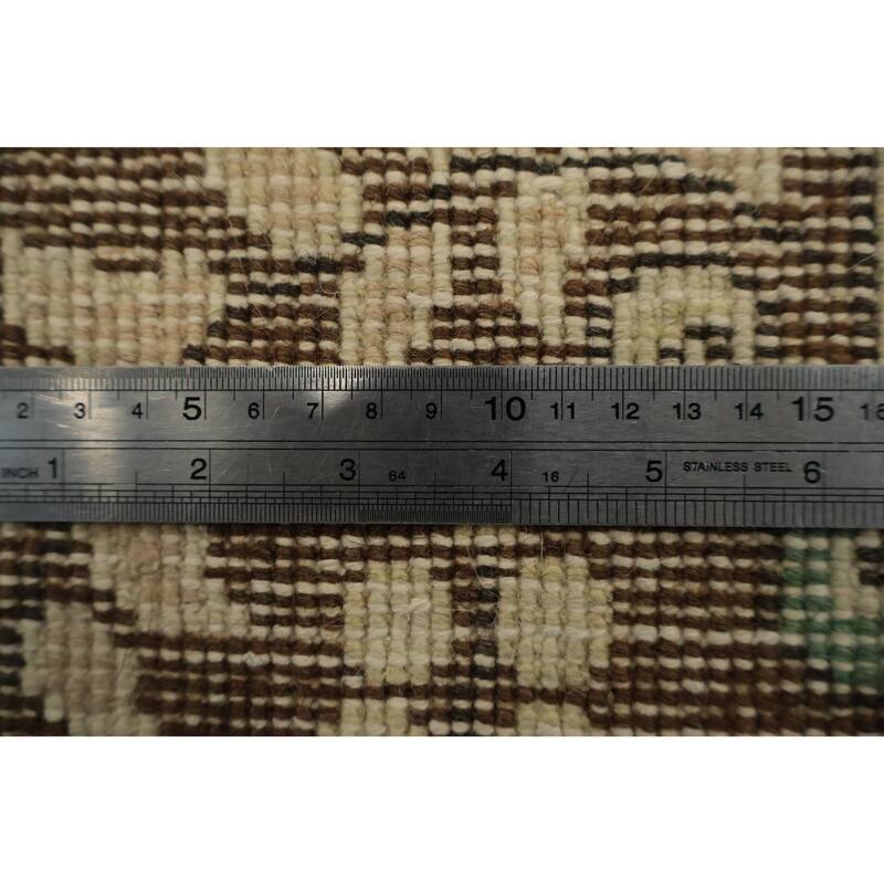 Hand Knotted Oriental 100% Wool Carpet Transitional Floral Beige & Ivories Anatolian Area Rug - 8' 11'' X 5' 3''