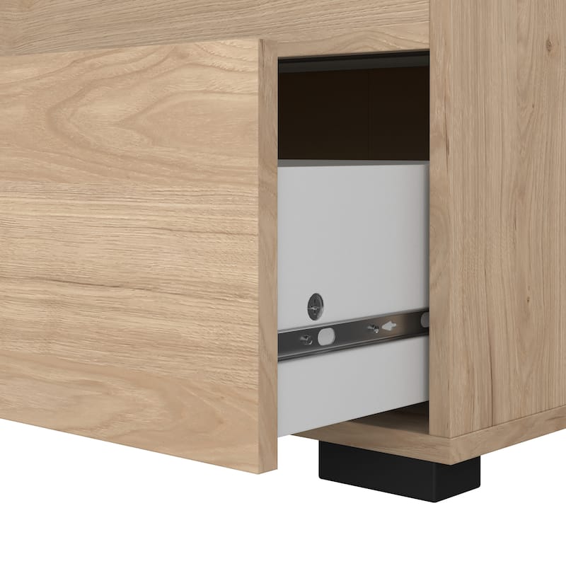 Porch & Den Sofia 3 Drawer Chest, Jackson Hickory