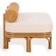 preview thumbnail 17 of 22, SAFAVIEH Couture Fowley 51.2-Inch Rattan Bench, Natural, Scandinavian - 51" W x 31" D x 25" H