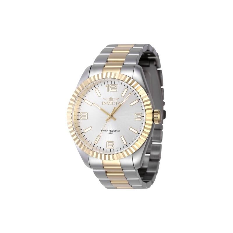 Invicta Men's 47454 Specialty Quartz 3 Hand Silver Dial Watch