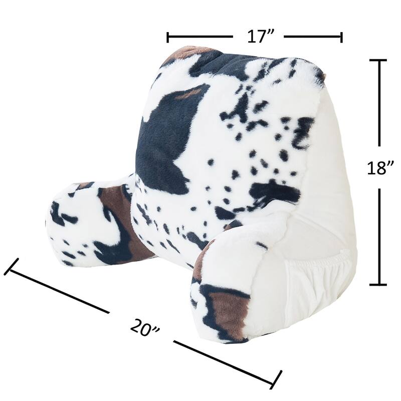Home Soft Things Animal Pattern FauxFur Bedrest
