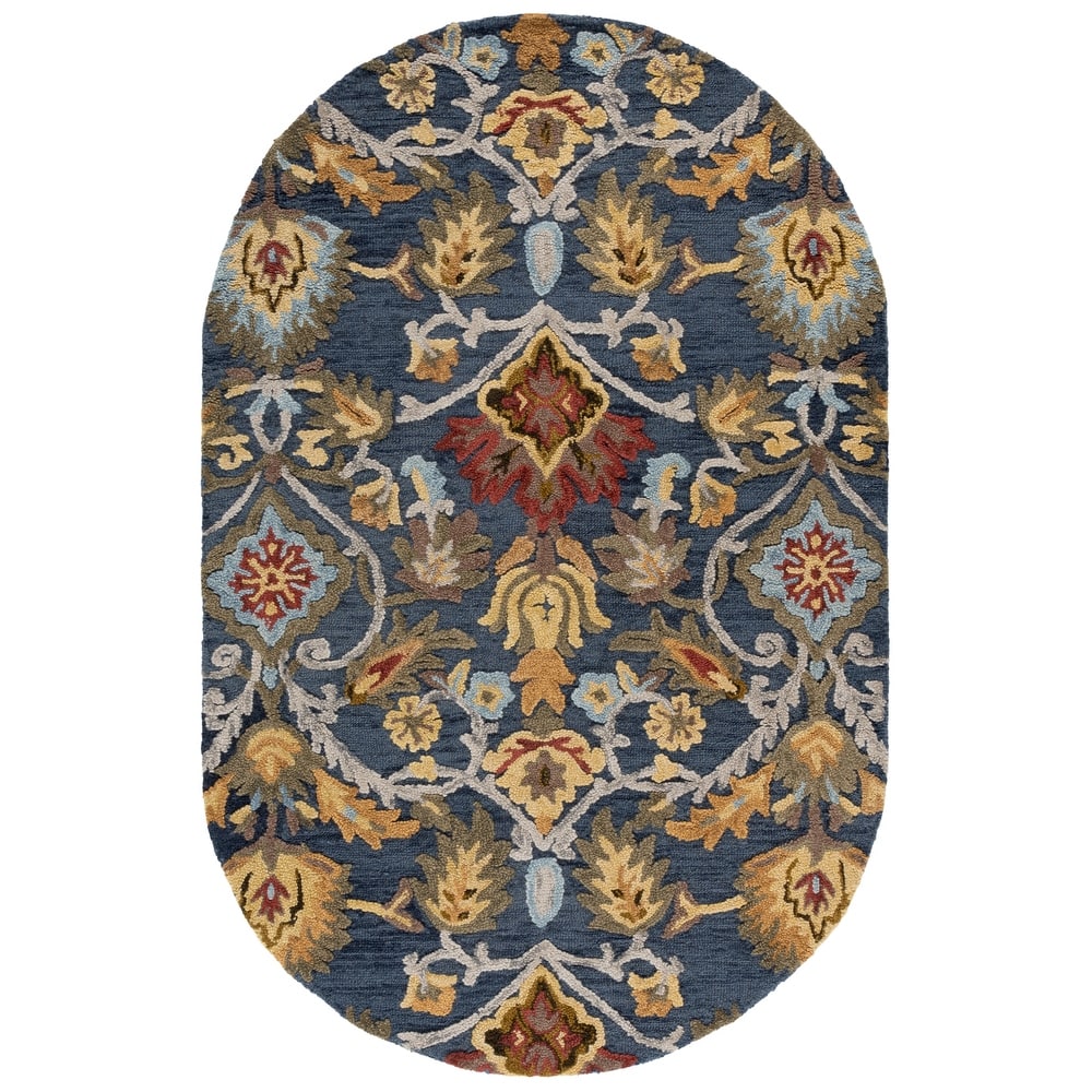 SAFAVIEH, Handmade Marietje Blossom French Country Wool Area Rug