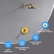 preview thumbnail 22 of 28, Luxier SS-B02 Single Handle 1-Spray Shower Faucet (Valve Included) Brushed Gold