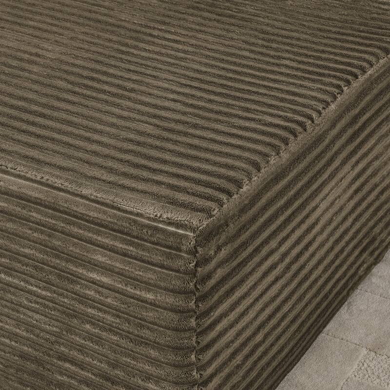 Compressed Two-seater Lazy Velvet Fabric Sofa Lounge Chair