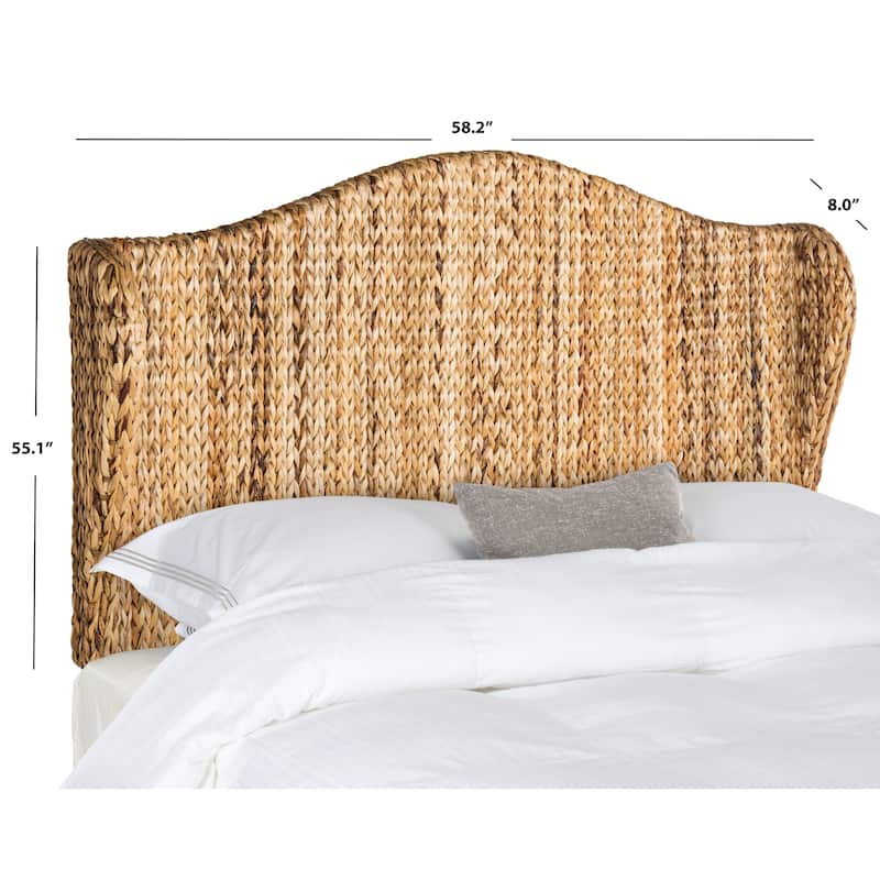 SAFAVIEH Gayatri Natural Woven Wingback Headboard (Full)