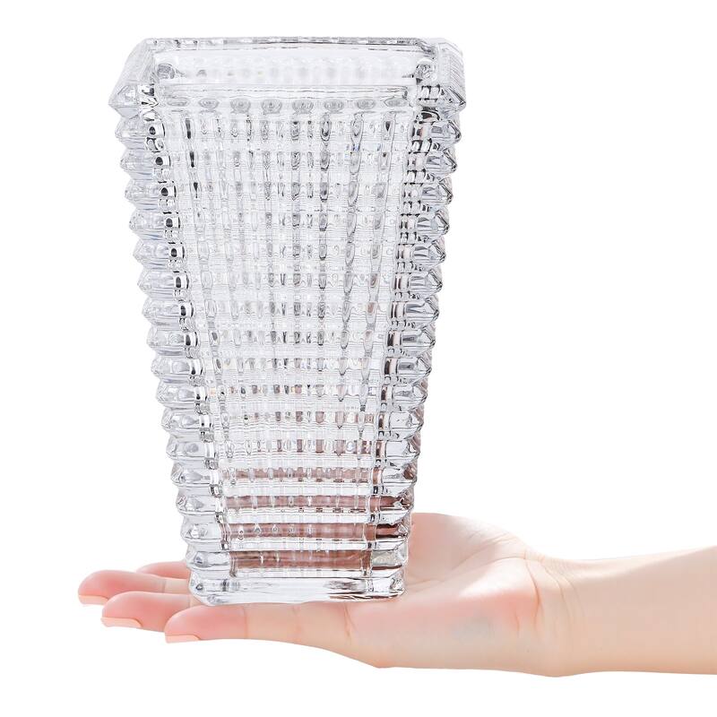 Clear Glass Flower Vases for Centerpiece Table Home Indoor Desk Decor, Glass Vase Thickening Design Suitable, Crystal Vase