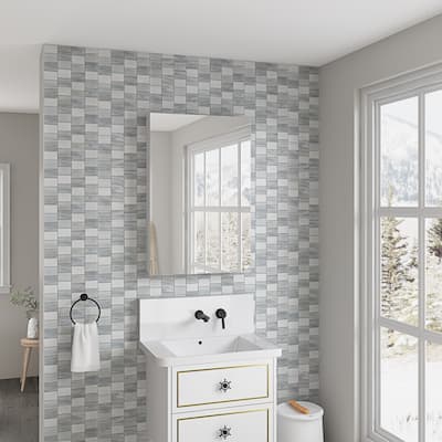 24'' W x 36'' H Bathroom Mirror Medicine Cabinet-Wooden Door, Wall Mounted Recessed or Surface, Bathroom Mirror with Storage