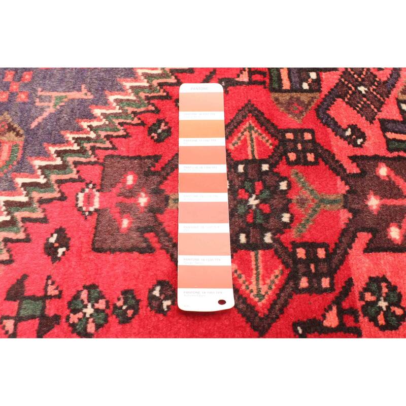 ECARPETGALLERY Hand-knotted Andelz Red Wool Rug - 4'2 x 7'0