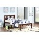 preview thumbnail 40 of 63, Platform Bed Simple Wood Bed Frame with Headboard Slat Support No Box Spring Needed Bedroom Kids Bed Platform Bed Frame Walnut - C-Type - Twin