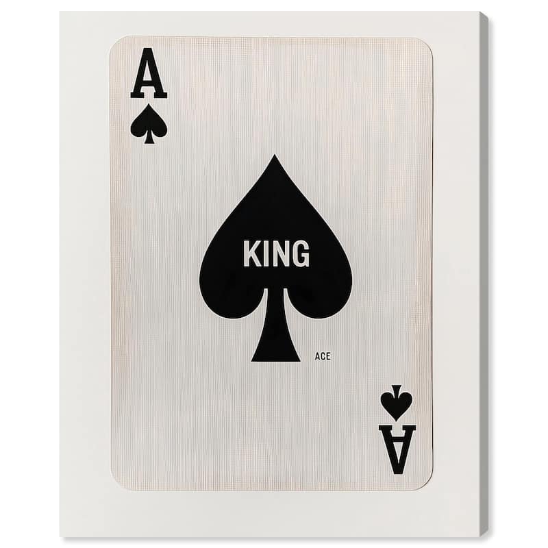 King of Spades Canvas by Art Remedy, Gallery Wrapped - 24" x 30"