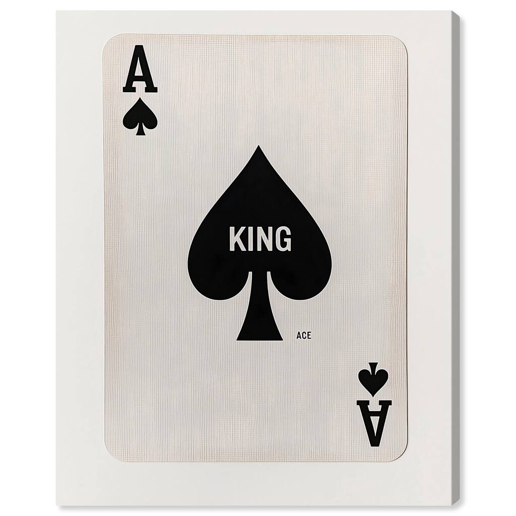 King of Spades Canvas by Art Remedy, Gallery Wrapped