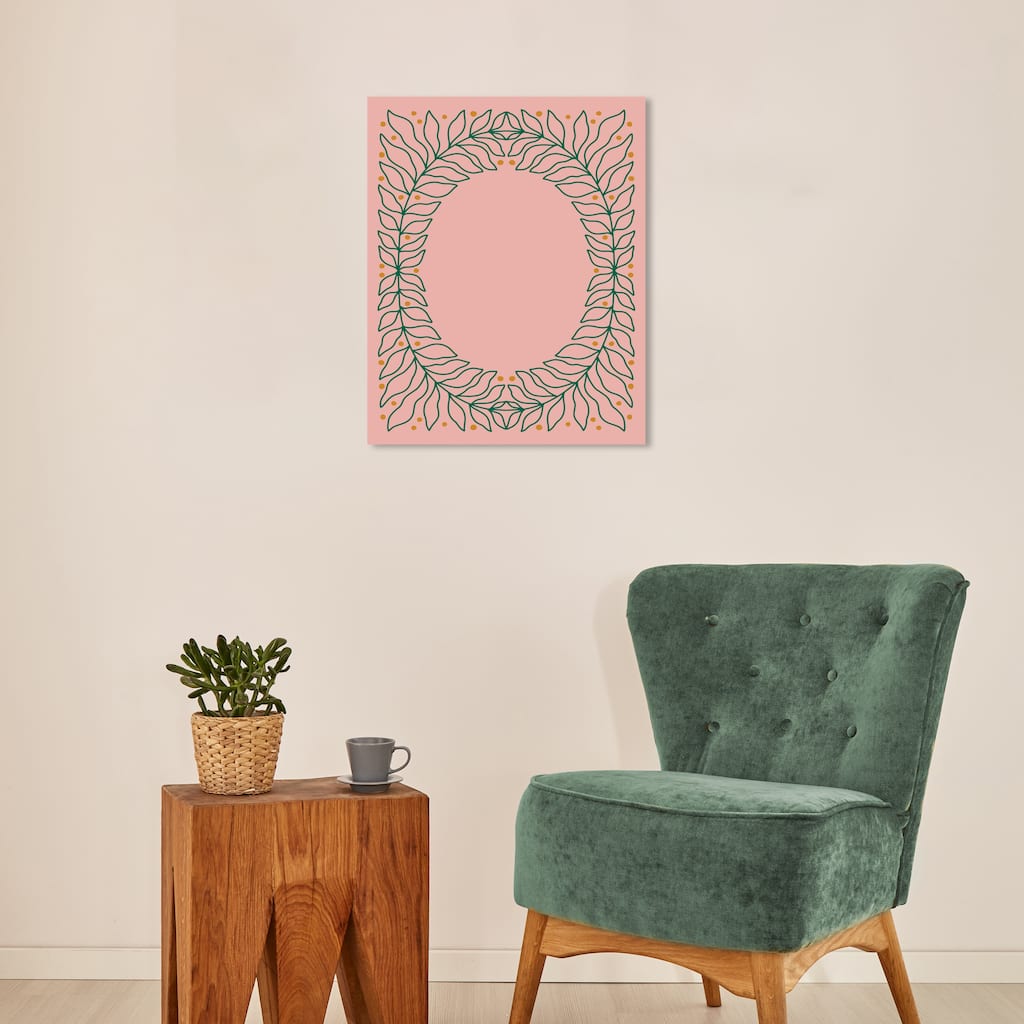 Wynwood Studio Canvas Floral and Botanical Place your Favorite Pic Pink Modern & Contemporary Wall Art Canvas Print