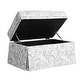 preview thumbnail 48 of 152, Rectangle Chenille Upholstered Storage Ottoman