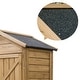 preview thumbnail 3 of 8, Fir Wood Outdoor Storage Cabinet Garden Shed with Waterproof Asphalt Roof