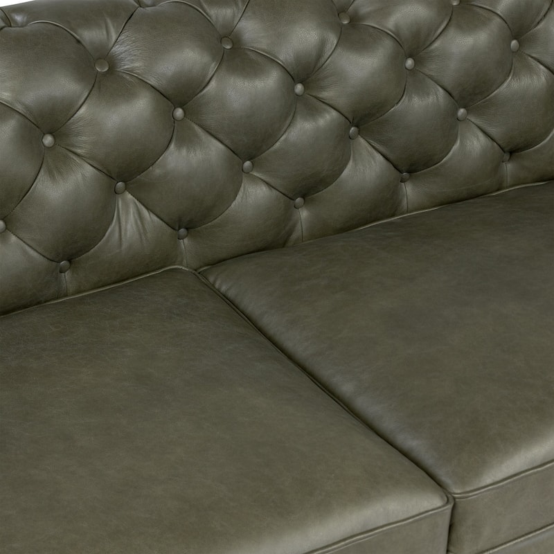 Poly & Bark Lyon 87" Sofa - Full Grain Genuine Italian Leather