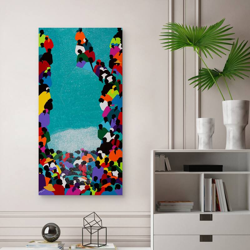 Pilgrimage Saut d'Eau by Synthia SAINT JAMES Canvas Art Print